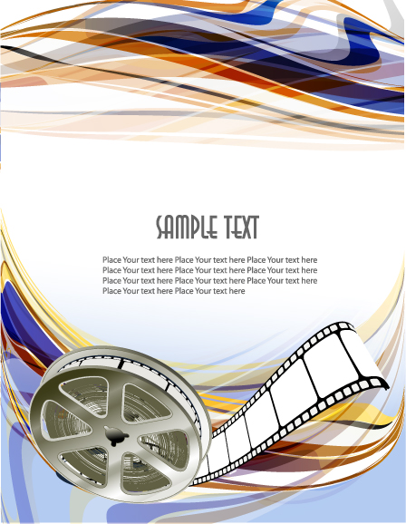 free vector Movie theme vector background